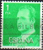 ESPAÑA 1977 2390 Sello Rey D. Juan Carlos I 1p usado Espana Spain Espagne Spagna Spanje Spanien 